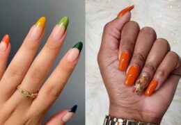 The trendy colors of autumn on the nail-art side